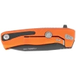 LionSteel ROK Knife Orange Aluminum, Black M390 by Molletta (ROK A OB)