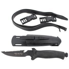 FOX Tekno Military 2 Black / Black Blade diving knife (641)