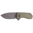 Nóż CIVIVI Elementum Flipper Olive Micarta, Satin Finish (C907S)