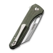 Civivi Knife Nugz Green Canvas Micarta, Satin 14C28N by Matthew Wehrwein (C23060-2)