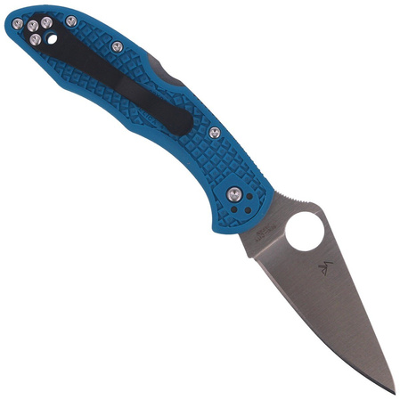 Nóż Spyderco Delica 4 FRN Blue Flat Ground Plain (C11FPBL)