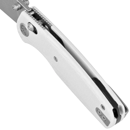 Nóż składany Kubey Breeze White G10, Stonewashed 14C26N by Caleb Waltman (KU288E)