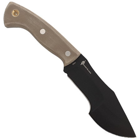 Böker Plus Mini Tracker Brown Micarta, Black 1095 by Dave Wenger (02BO027)