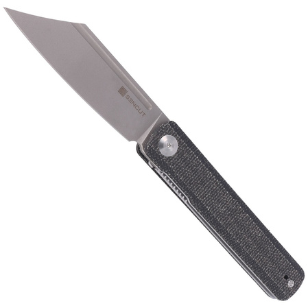Nóż składany Sencut Bronte Black Micarta, Gray Stonewashed 9Cr18MoV (SA08A)