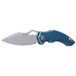 Nóż składany FoxEdge Sparrow Blue Anodized Aluminium, Sand Blasted by Denis Simonutti (FE-030)