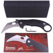 LionSteel L.E.One Knife Black Aluminum, Stonewashed MagnaCut by Emerson Design (LE1 A BS)