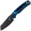 Bestechman Cicada's Wing Knife Clear Blue Resin, Black PVD 10Cr15MoV (BMK06R)
