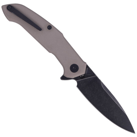 Nóż Kubey Knife Victory Tan G10, Darkwash AUS-10 (KU219C)