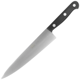 MAM Cooks Chef 200 Kitchen Knife Black Polymer, Polished X50CrMoV15 (538)
