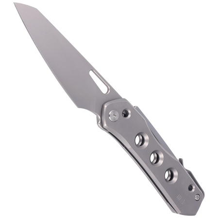 Nóż składany WE Knife Vision R Gray Titanium, Silver Bead Blasted CPM 20CV by Snecx Tan (WE21031-1)