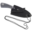 K25 Neck/Boot Knife Black/White G10, Satin 7Cr17Mov (32561)