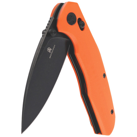 Bestechman Knife Ronan Orange G10, Black Titanized Stonewashed 14CN28N (BMK02H)