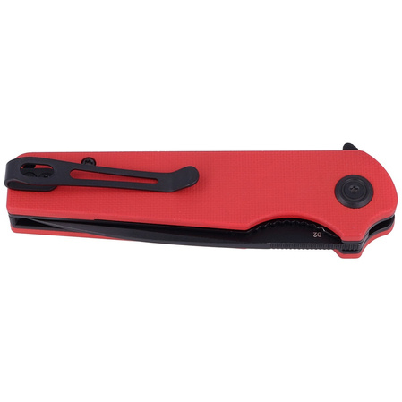 Kubey Knife Wolverine, Red G10, Dark Stonewashed D2 (KU233E)