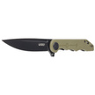 Kubey Knife Mizo Green G10, Blackwashed AUS-10 by Tiguass (KU312D)