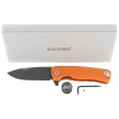 LionSteel ROK Knife Orange Aluminum, Black M390 by Molletta (ROK A OB)