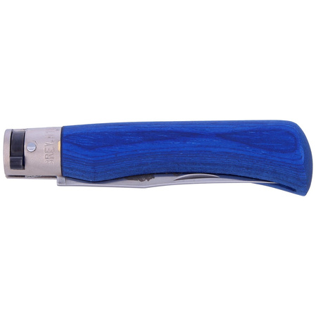 Antonini Old Bear Laminated Blue Wood, Satin Stainless knife (9307/21_MBK)