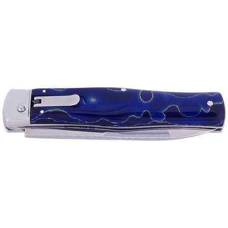 Nóż sprężynowy Mikov Predator Blue Raffir, Mirror N690 (241-BRa-1/KP BLUE)