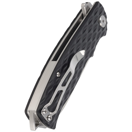 Nóż składany Bestech Grampus Black G10, Stonewashed/Satin D2 (BG02A)