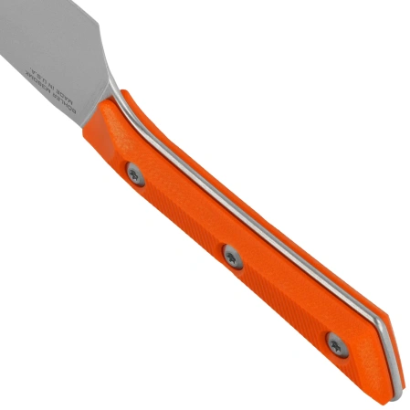 Microtech Santoku Knife 4.2" Ember G10, Stonewashed M390MK (3300-10EM)