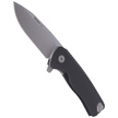 LionSteel ROK Knife Black Aluminum, Satin M390 by Molletta (ROK A BS)
