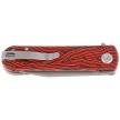 Kubey Knife NEO Red / Black Damascus G10, Beadblasted AUS-10 by Keanu Alfaro (KU371E)