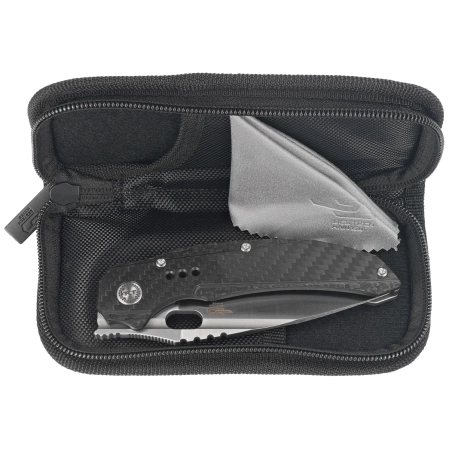 Bestech Exploit Grey Titanium/Carbon Fiber Knife, Satin CPM S35VN by Todd Knife and Tool (BT2005E)