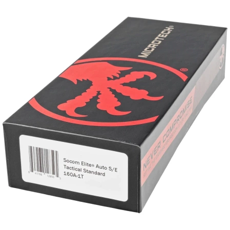 Microtech Socom Elite Auto S/E Automatic Knife Black Aluminum, Tactical M390 by Tony Marfione (160A-1T)