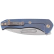 Medford Praetorian Slim D/P Knife, Blue Titanium, Bronze HW/Clip, Tumbled S45VN by Greg Medford (MK2084TD-37A2-T1C1-Q4)