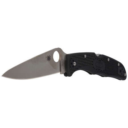 Spyderco Endura 4 FRN Black Full Flat Plain Knife (C10FPBK)