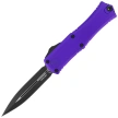 Nóż automatyczny OTF Microtech Hera II Mini D/E Purple Aluminium, Black M390MK by Tony Marfione (1702M-1PU)