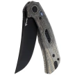 Nóż składany Reate PL-7 Green / Black Micarta, Black PVD Nitro-V (PL-7 GRBKM PVD)
