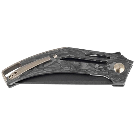 WE Knife Speedliner Shredded Carbon Fiber, Black Stonewashed CPM 20CV by Tashi Bharucha (WE22045B-2)