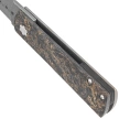 Nóż składany Maserin Daga Black/Gold FatCarbon, Damascus Small Roses by Attilio Morotti (372/DG)