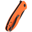 Kubey Knife Master Chief Orange G10, Blackwashed AUS-10 by Keanu Alfaro (KU358E)