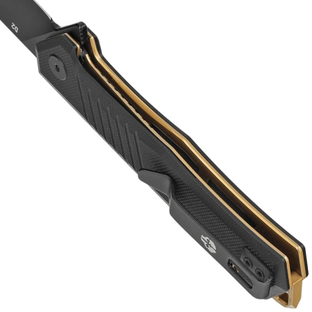 Tekto F1 Alpha Knife Black G10, Bronze HW, Black D2