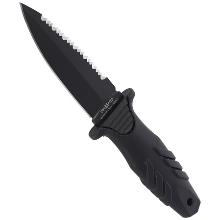 Nóż nurkowy Fox Tactical Elementum Dagger S/E Black PP/TPE Knife, Black Idroglider P/S N690Co (FX-647 S)