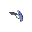Kubey Stheno Pushdagger Blue Micarta, Blackwashed 14C28N by MUZI Design (KU404C)