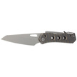 Nóż składany WE Knife Vision R Tiger Stripe Titanium, Silver Bead Blasted CPM 20CV by Snecx Tan (WE21031-6)