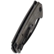 Sencut Mims Dark Green Canvas Micarta, Black Stonewashed 9Cr18MoV knife (S21013-3)