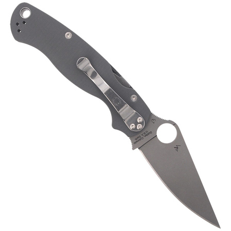 Spyderco Para Military 2 G-10 Dark Gray Maxamet Plain (C81GPDGY2)