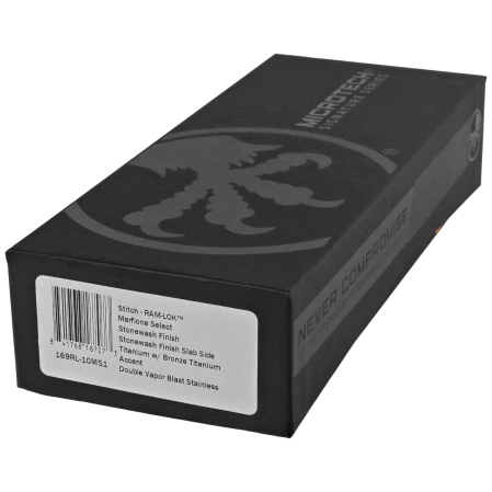 Nóż składany Microtech Marfione Select Stitch Ram-Lok S/E Titanium, Stonewashed M390MK by Borka Blades and Tony Marfione (169RL-10MS1)