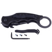 FOX The Dart Karambit Knife Black G10, Black Idroglider N690 by Doug Marcaida (FX-597 XT)