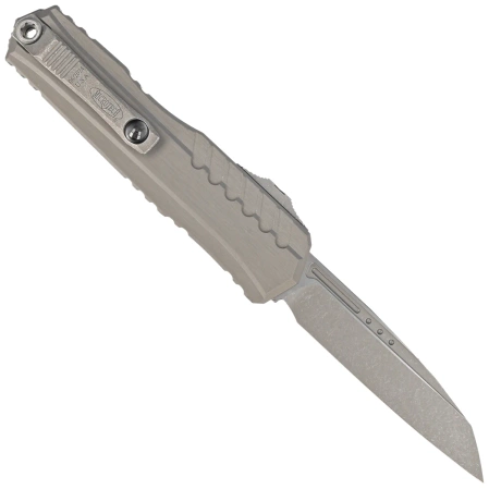 Nóż automatyczny OTF Microtech Cypher II S/E Natural Clear Aluminium, Apocalyptic M390MK by Deryk Munroe and Tony Marfione (1241-10 APNC)