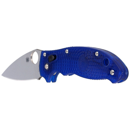 Spyderco Manix 2 FRCP Blue, CTS BD1N PlainEdge Folding Knife (C101PBL2)
