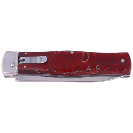Nóż sprężynowy Mikov Predator Red Raffir, Mirror N690 (241-BRa-1/KP Red)