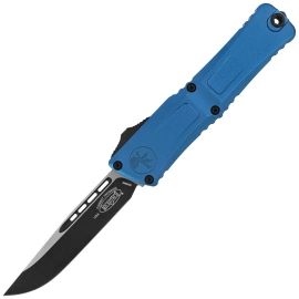 Nóż automatyczny OTF Microtech Combat Troodon Gen III S/E Blue Aluminium, Black M390MK by Tony Marfione (1143-1BL)