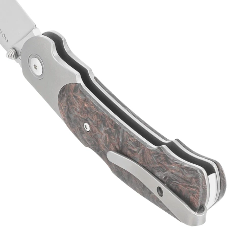 Nóż składany Viper Turn LE 110/300 Titanium/Dark Matter Copper Fat Carbon, Bead Blasted M390 by Fabrizio Silvestrelli (V5986FCC)