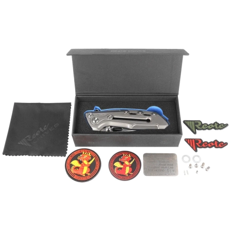 Reate T1000-V2 Titanium Bead Blasted Knife, Stonewashed/Satin M390 by Alvin Lee