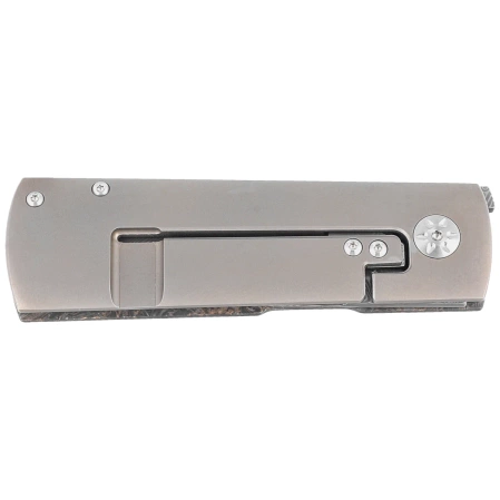 Maserin Daga Black/Gold FatCarbon, Damascus Small Roses by Attilio Morotti Knife (372/DG)