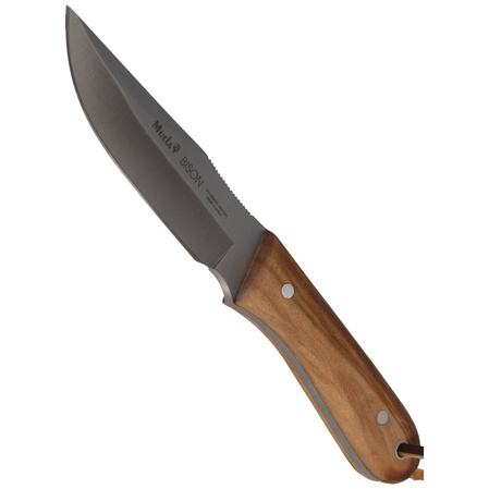Muela Bison-9.OL Olive Wood Knife, Satin X50CrMoV15